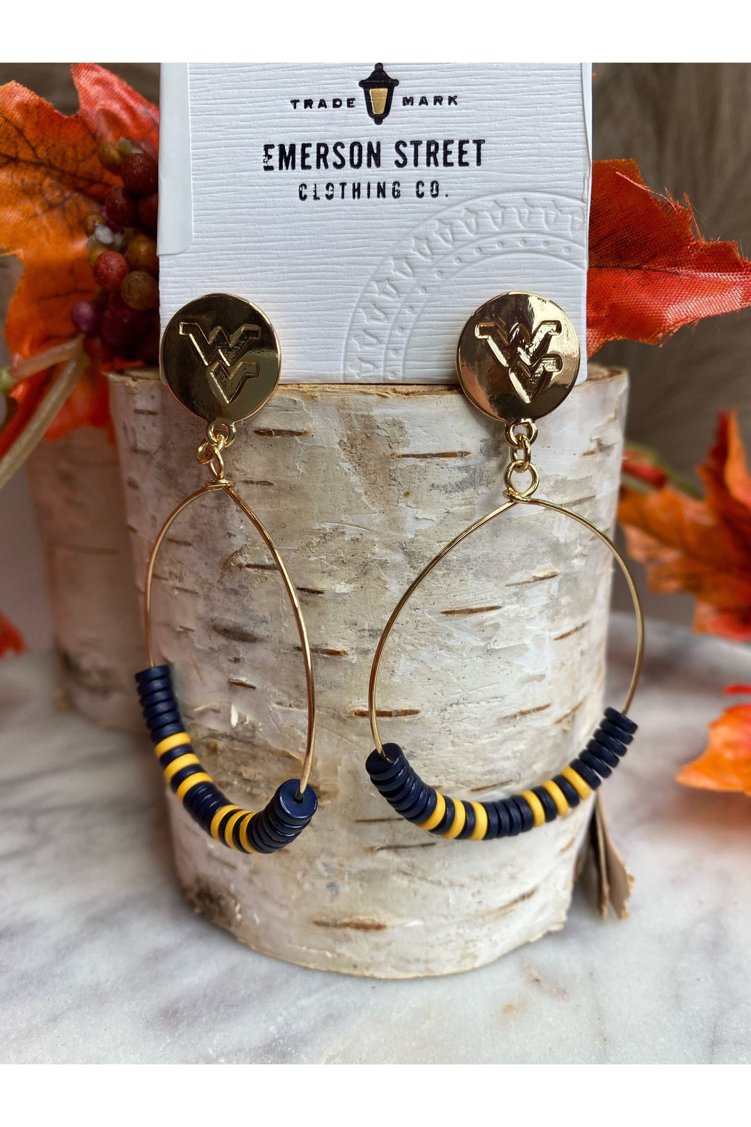 WVU MCHENRY EARRINGS