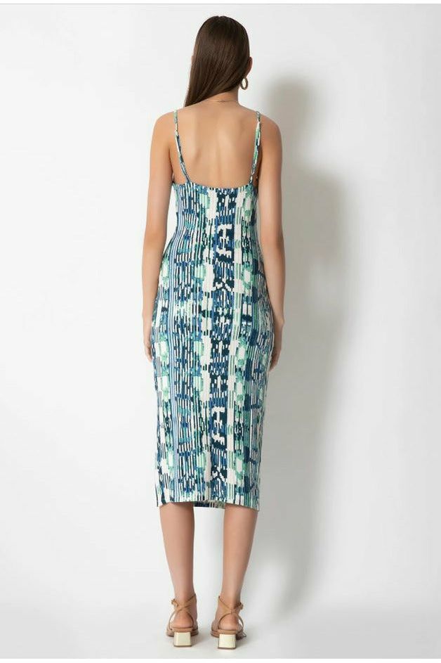 JAYCI DRESS- OCEAN IKAT