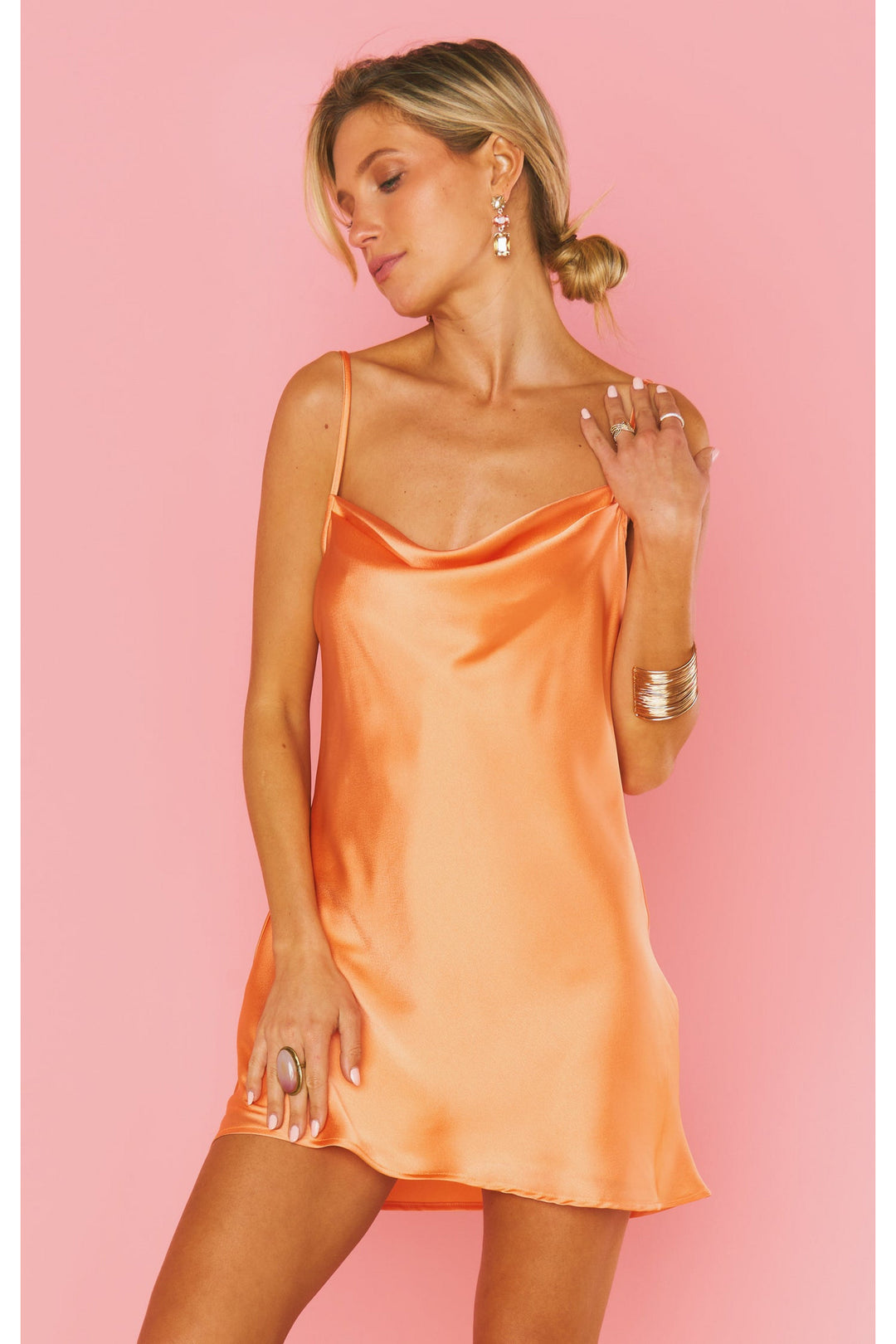 SABINE MINI SLIP DRESS