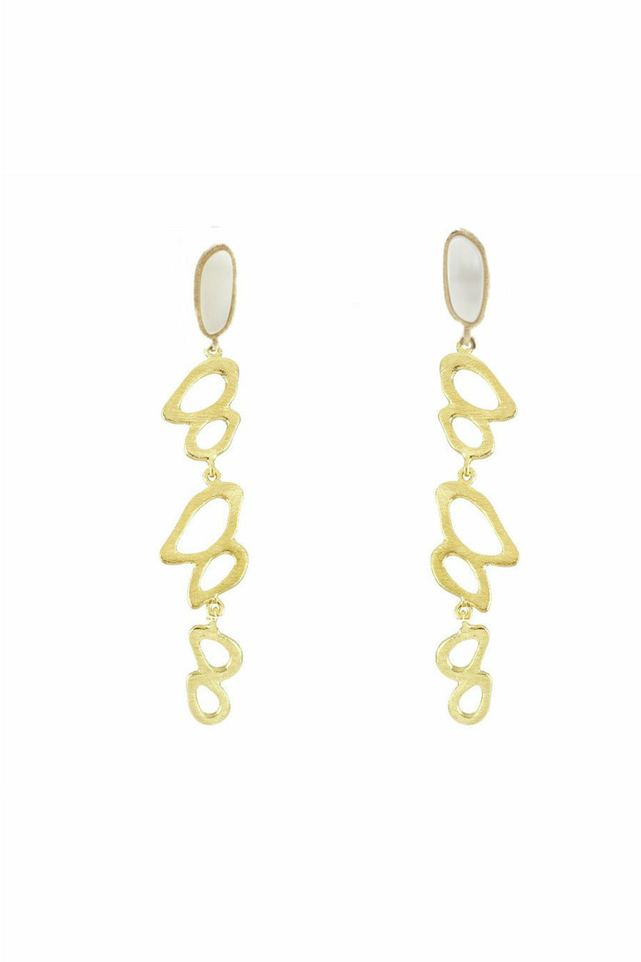 DALILA MOTHER OF PEARL ORNATE EARRING