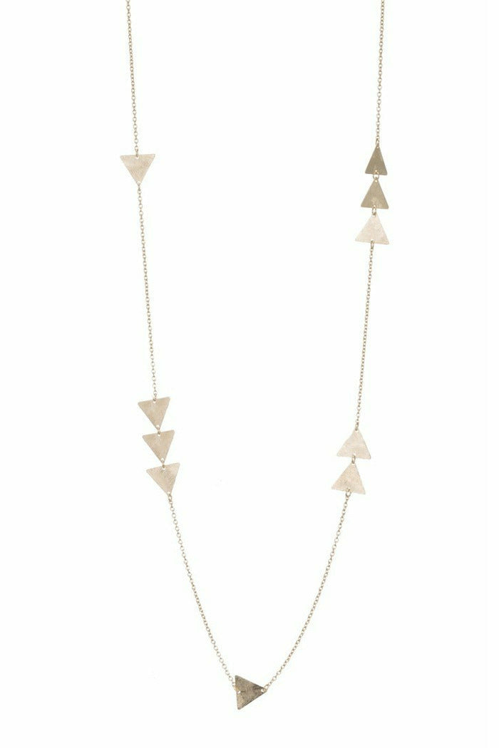 SHARISE LONG TRIANGLE NECKLACE